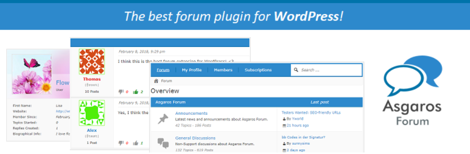 Asgaros Forum - Best Forum Plugin For Wordpress