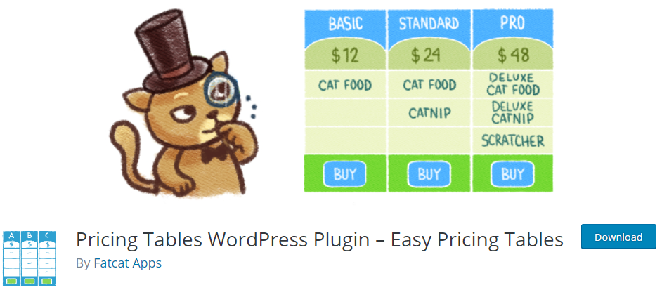 Wordpress Table Plugin