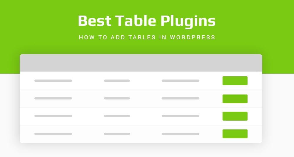Wordpress Table Plugin