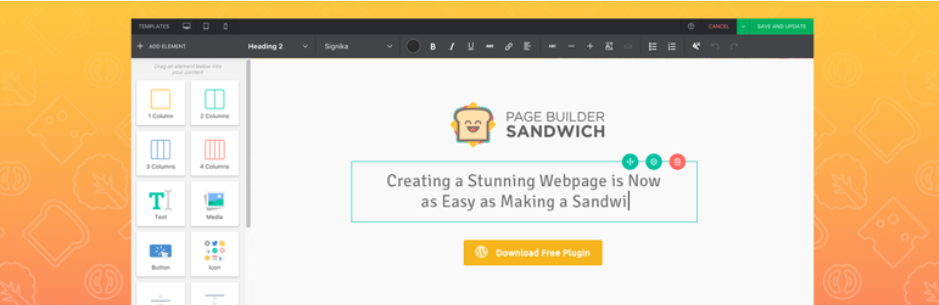 Page Builder Sandwich – Front-End Page Builder