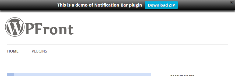 Wpfront Notification Bar _ Wordpress.org