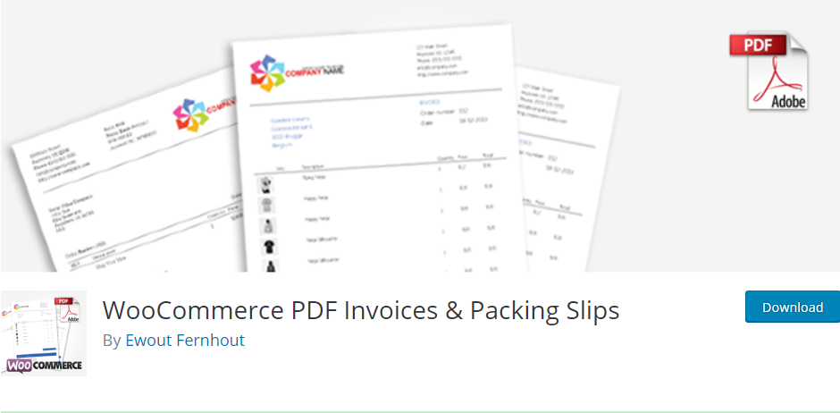 WordPress Invoice plugin