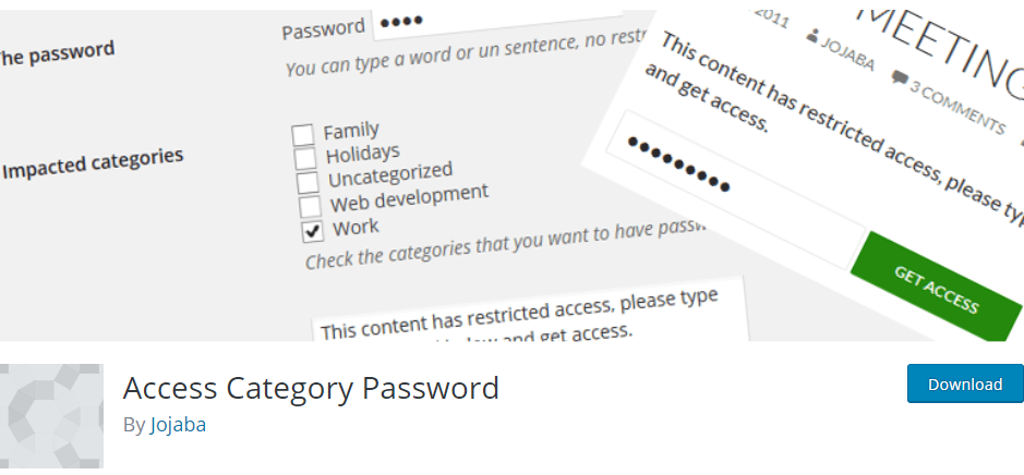 WordPress Password plugin