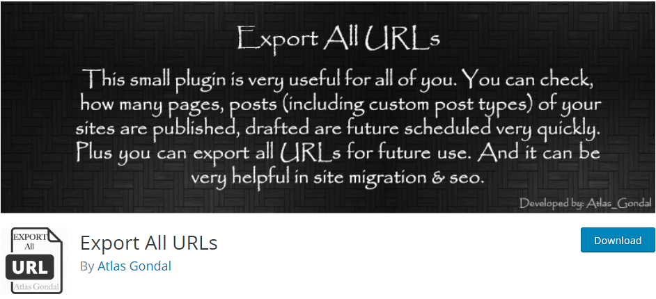 WordPress Export plugin