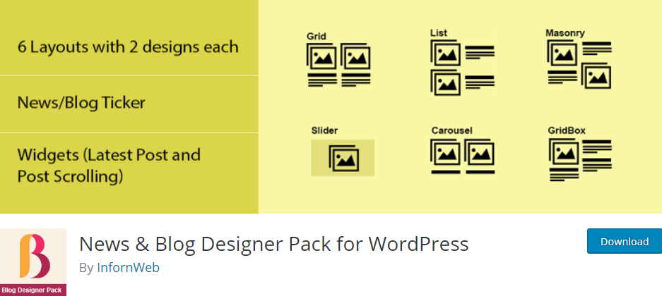 WordPress plugin Pack 