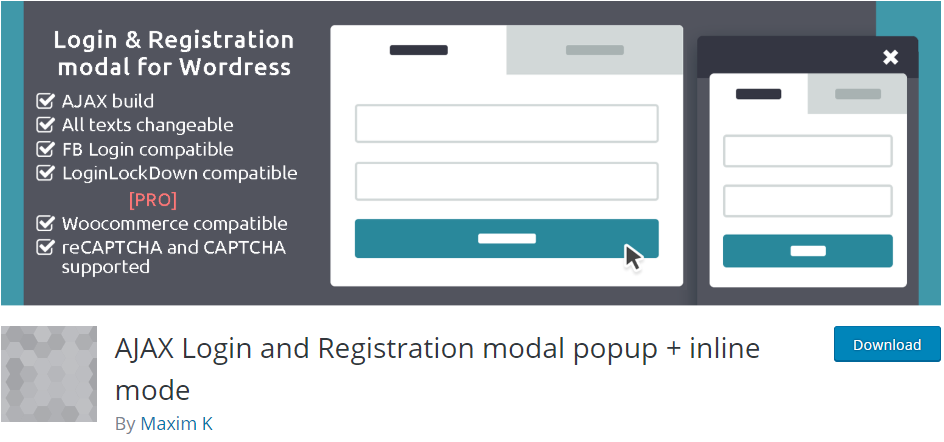 WordPress Registration plugin 