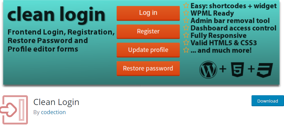 Wordpress Login Page Plugin