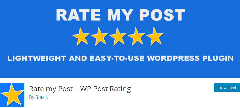 Wordpress Rating Pluign
