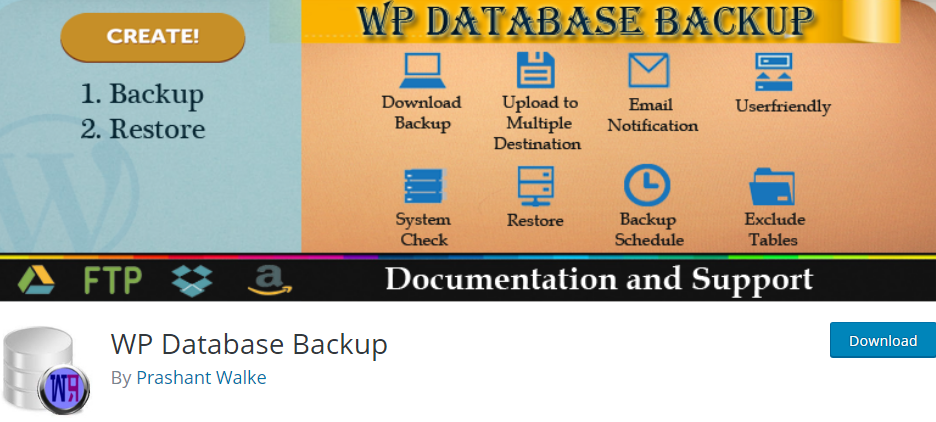 WordPress Database plugin 