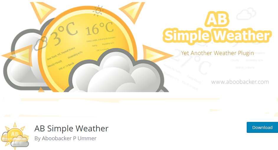 Wordpress Weather Plugin