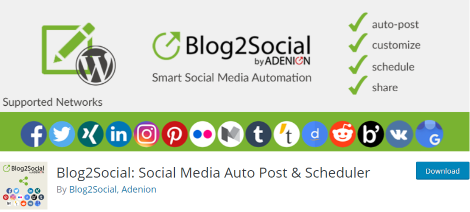 WordPress Social Media plugin