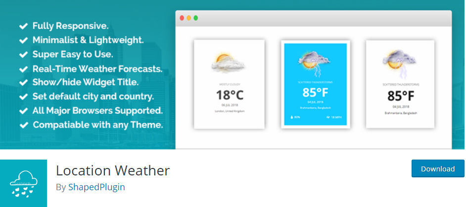 Wordpress Weather Plugin