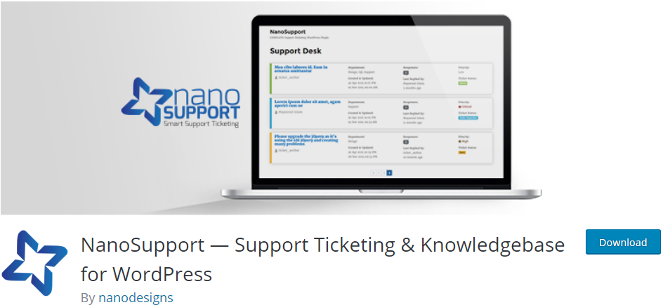 wordpress support plugin