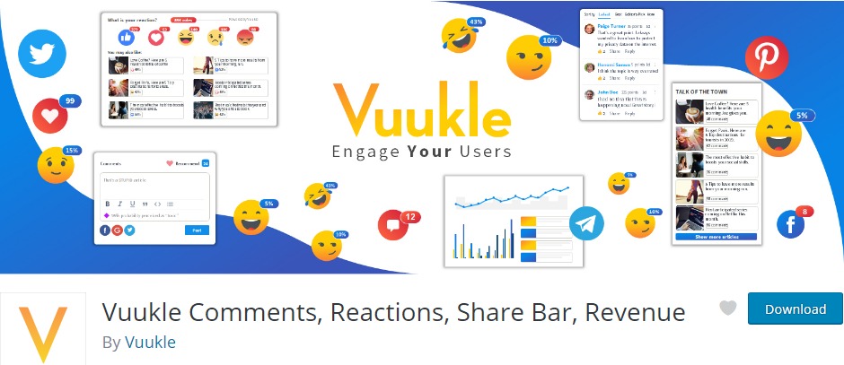 Vuukle Comments Reactions Share Bar Revenue – Wordpress Plugin Wordpress Org
