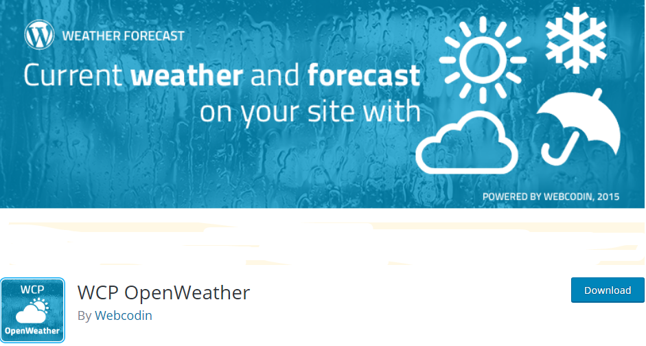 wordpress weather plugin