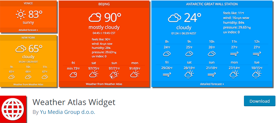 Wordpress Weather Plugin