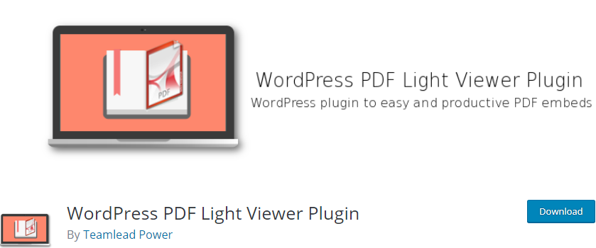 WordPress PDF plugin 