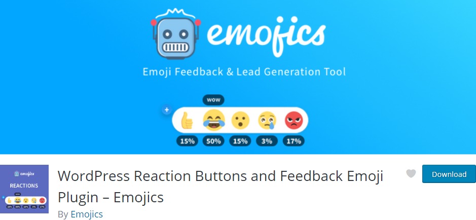 Wordpress Reaction Buttons And Feedback Emoji Plugin – Emojics – Wordpress Plugin Wordpress Org