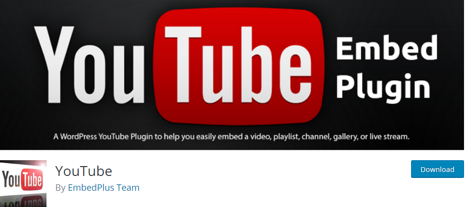 Wordpress Youtube Plugin