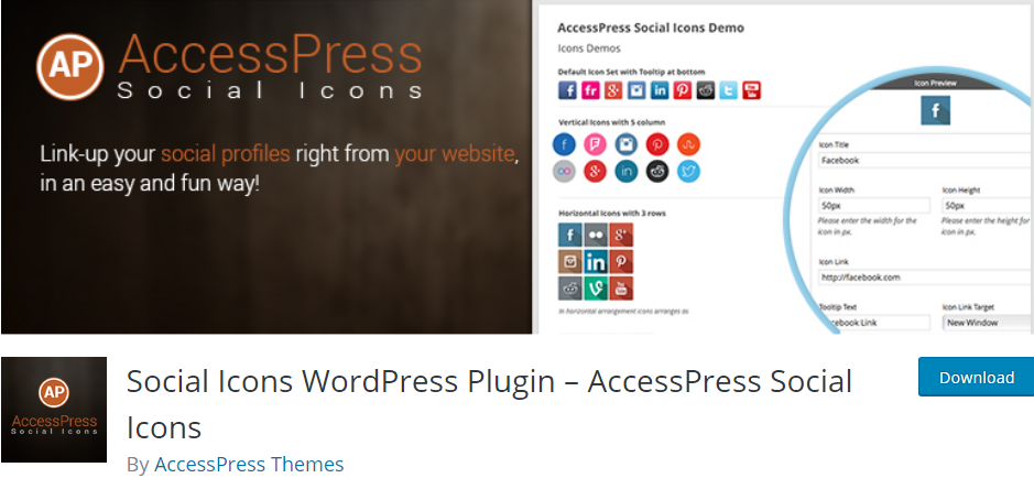 Social Media Icons Wordpress Plugin 