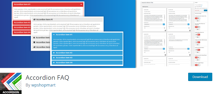 WordPress FAQ plugin