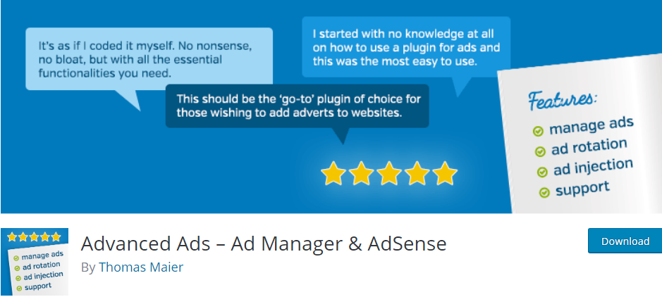 WordPress Google Adsense plugin 