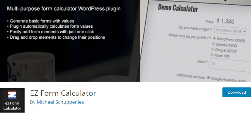 Wordpress Calculator Plugin 