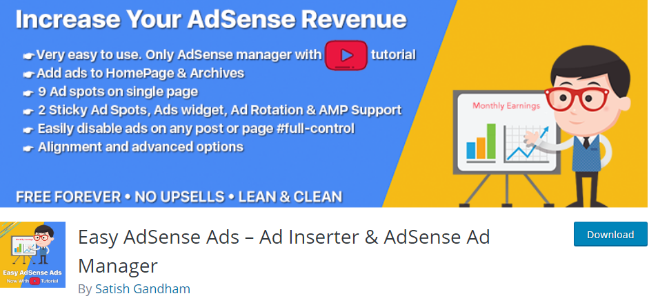 WordPress Google Adsense plugin 