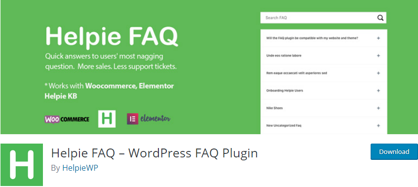 WordPress FAQ plugin