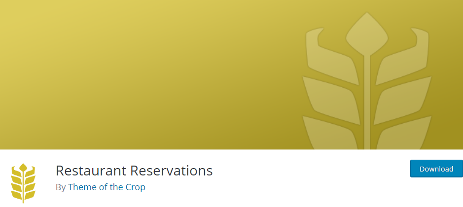 WordPess Table Reservation plugin 