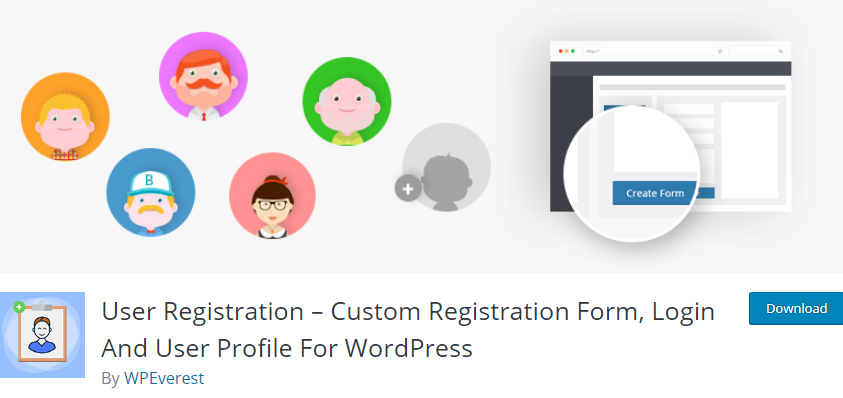 Wordpress User Registration Plugin