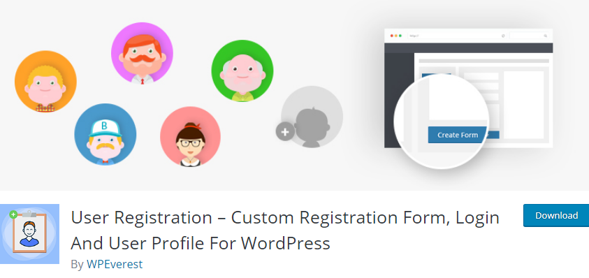 WordPress User Registration plugin