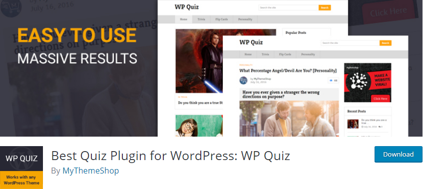 WordPress Quiz plugin