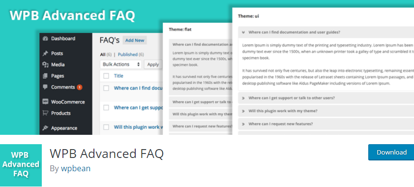 WordPress FAQ plugin