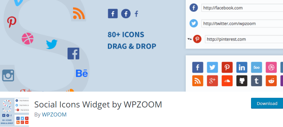 Social Media Icons Wordpress Plugin 