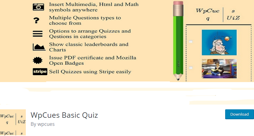 WordPress Quiz plugin
