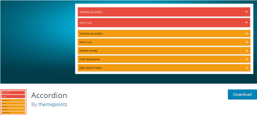 Wordpress Accordion Plugin