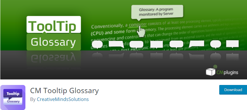 WordPress Glossary plugin