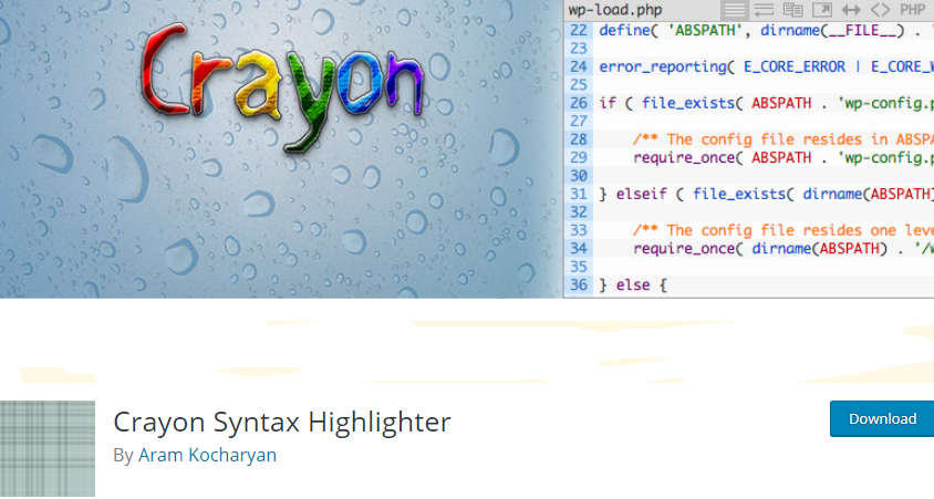 Wordpress Syntax Highlighter Plugin