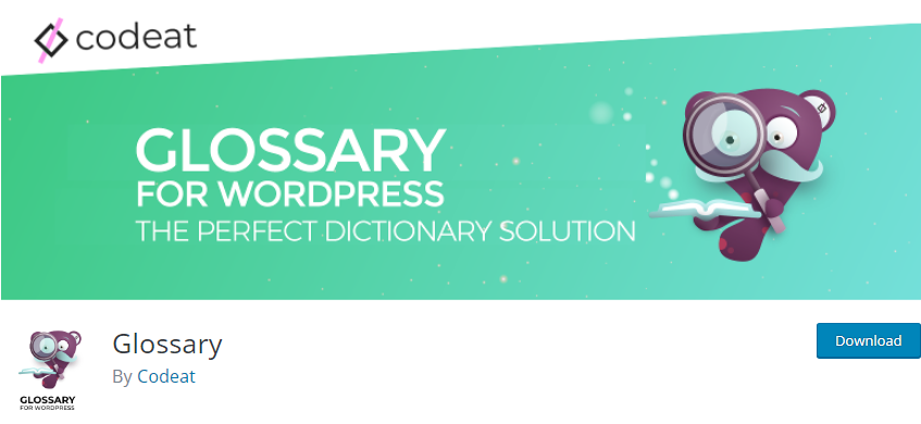 WordPress Glossary plugin