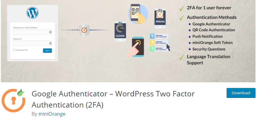 Wordpress Two Factor Authentication Plugin 