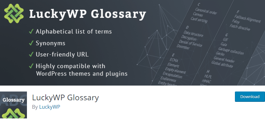 Wordpress Glossary Plugin