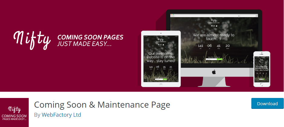 Coming Soon Page Wordppress Plugin