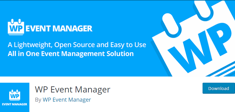 Wordpress Free Event Plugin