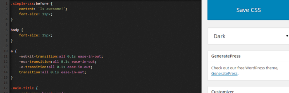 Custom Css Wordpress Plugin