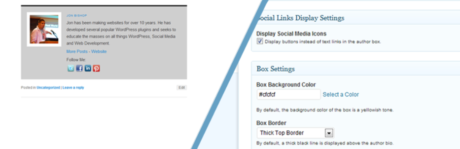 Wordpress Author Bio Plugin