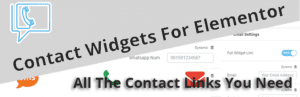 Contact Widgets For Elementor All The Contact Links