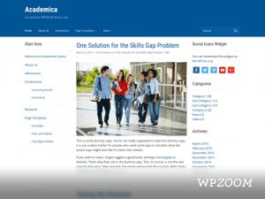 Free Academica Wordpress Theme