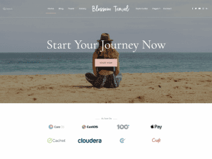 Free Blossom Travel Wordpress Theme