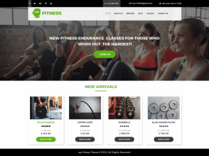 Free Core Fitness Wordpress Theme